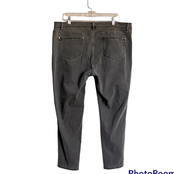 J Jill Charcoal Gray Authentic Fit Slim Ankle Jeans-18 - Picture 8 of 8